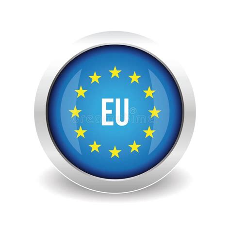 Símbolo Del Logotipo De La Unión Europea De E Ilustración del Vector