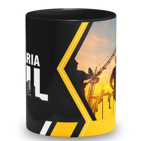 Arte Digital de Caneca Profissão Engenharia Civil Elo7