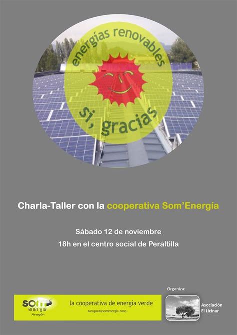 Charla Taller Con Som Energ A En Peraltilla El Blog De Som Energia