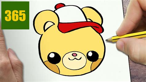 Comment Dessiner Ours Logo Kawaii Tape Par Tape Dessins Kawaii