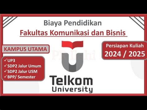 Biaya Kuliah Telkom University F Komunikasi Dan Bisnis Youtube