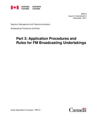 Fillable Online Ic Gc Part Application Procedures And Rules For Fm