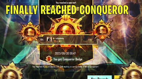 Finally Reached Conqueror In Bgmi C4s12 Solo Rank Push Tips And