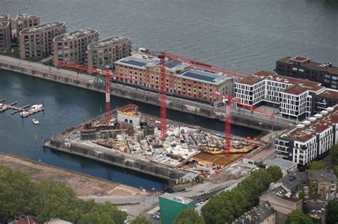 Luftaufnahme Mainz Baustelle Zum Neubau Einer Mehrfamilienhaus