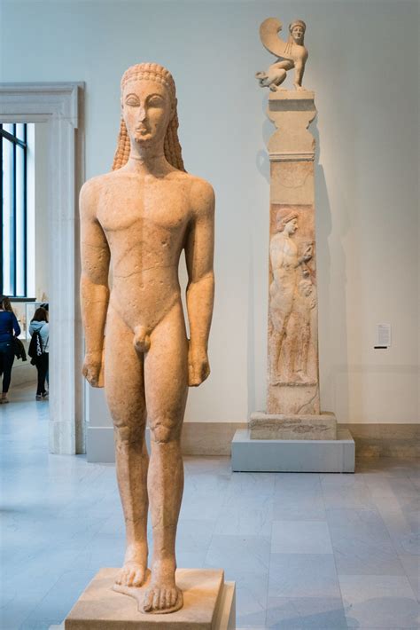 Marble Statue Of A Kouros Youth C Bc Greek Atti Flickr