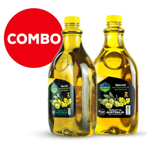 Combo 2 chai 2 lít Dầu Oliu Hạt Cải Extra Virgin Olive Oil with