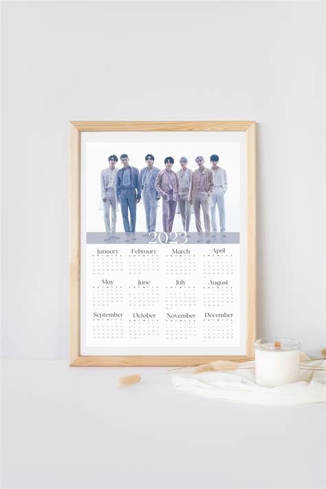 Bts Proof Wall Calendar Year At A Glance Etsy