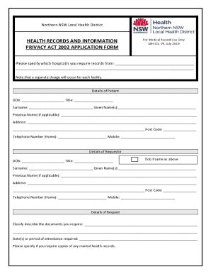 Fillable Online Nnswlhd Health Nsw Gov Application Form Home