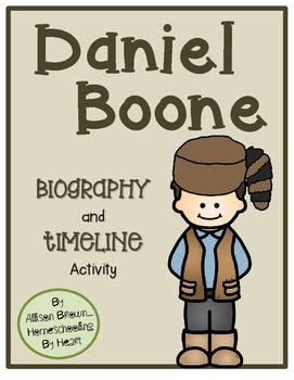 Daniel Boone Biography and Timeline Activity | Daniel boone, Fall ...