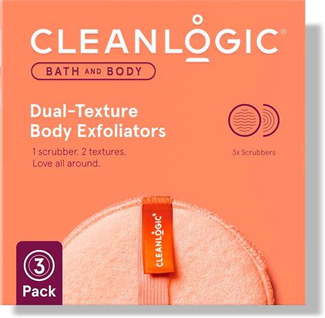 Amazon Cleanlogic Bath And Body Exfoliating Body Scrubber Dual