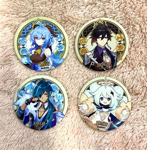 Genshin Impact Can Badges Hobbies Toys Memorabilia Collectibles