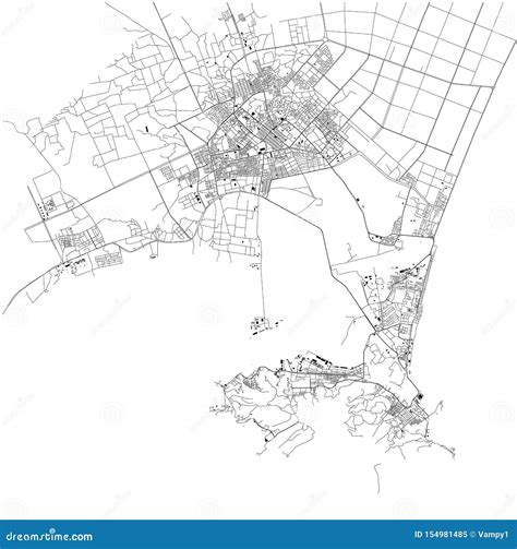 Satellite Map of Aden, it is a Port City of Yemen, Located by the ...