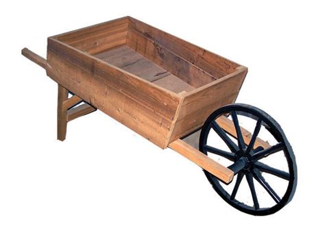 Amish Handcrafted Cedar Wood Wheelbarrow