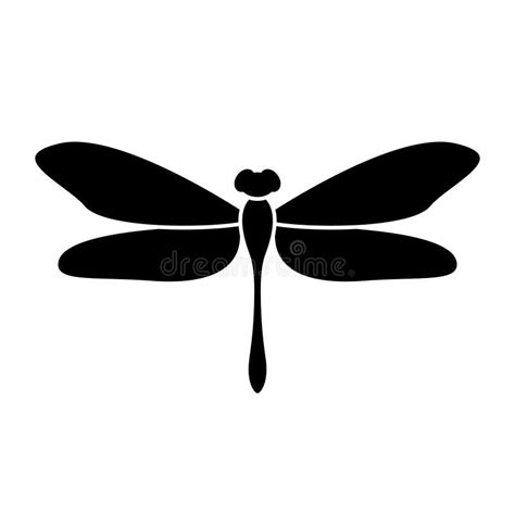 Dragonfly Silhouette Simple Stock Illustrations – 1,314 Dragonfly ...