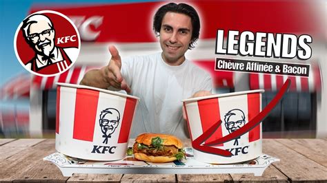 Je Teste Le Burger Legends Ch Vre Affin E De Kfc D Gustation