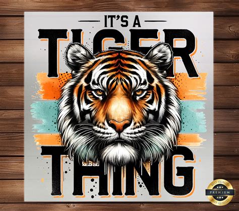 Tigers Mascot Logo DTF Transfer Set - Perfect for Tiger Fans, Custom