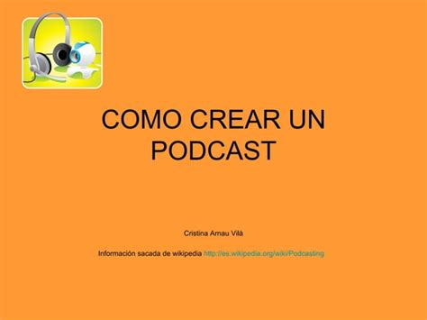 Como Crear Un Podcast PPT