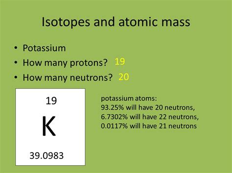 Potassium Periodic Table Atomic Mass Periodic Table Timeline