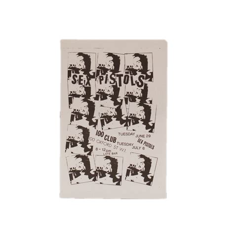 Sex Pistols 100 Club 1976 Handbill Bynx