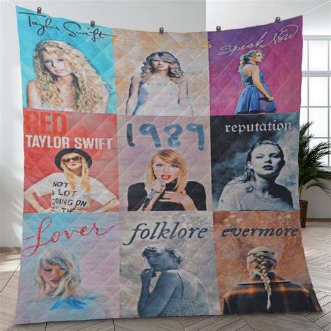 Taylor Swift 3 Fan Gift, Taylor Swift Quilt Blanket - HomeFavo