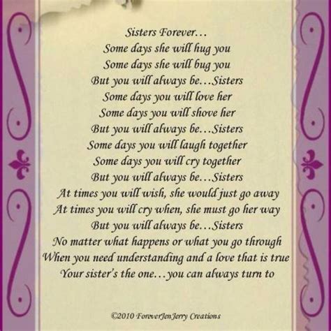 Sisters Forever Sister Poems Little Sister Poems Sister Quotes