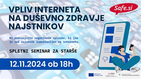 VPLIV INTERNETA NA DUŠEVNO ZDRAVJE NAJSTNIKOV