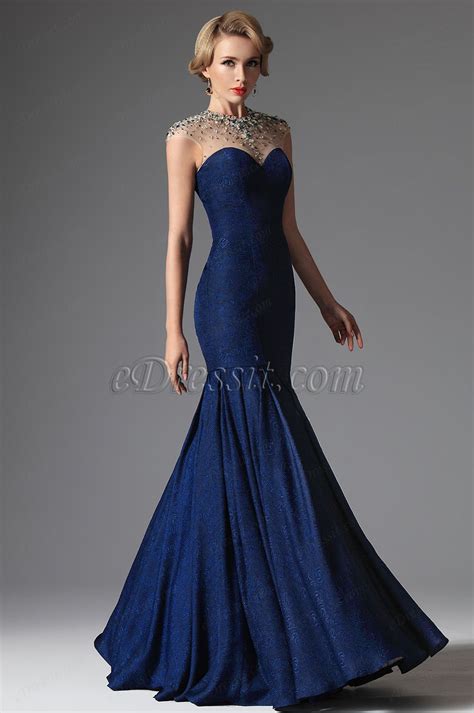 Edressit 2014 New Blue Sexy Crystal Beaded Evening Dress Formal Gown 02145805 I Love It Very