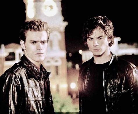 Damon And Stefan Stefan Salvatore Paul Wesley Ian Somerhalder Tvd