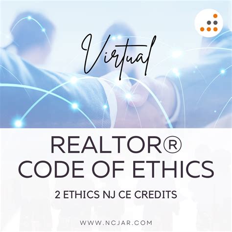 Ncjar Code Of Ethics North Central Jersey Association Of Realtors