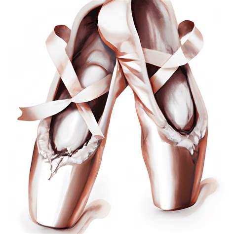 Elegante satijnen balletschoenen met roségouden en witte