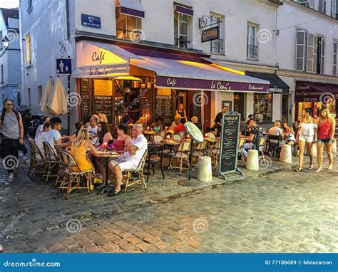 Paris Street Cafe Scene