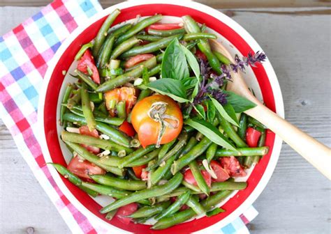 Summer Green Bean Tomato Salad Vegan Gluten Free Sharon Palmer