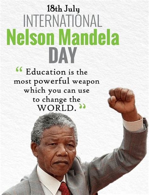 Nelson Mandela Day in 2024 | Nelson mandela day, Nelson mandela, Mandela