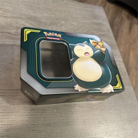 Mavin Pokemon GX Tag Team Empty Eevee Snorlax GX Tin Empty