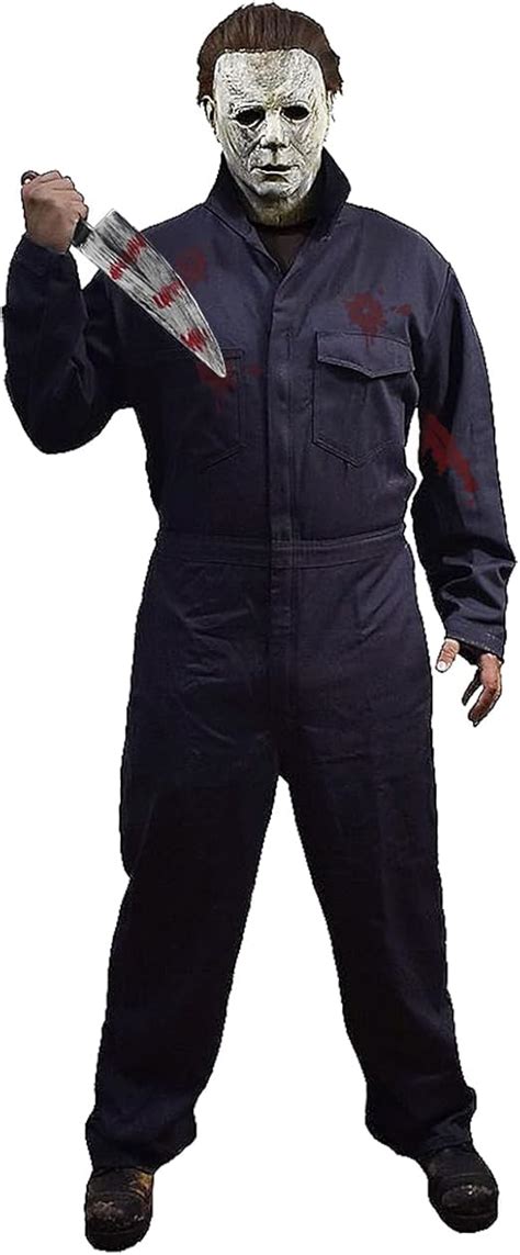 Amazon Adults Michael Myers Costume With Blood Knife Scary