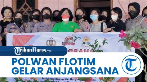 Sambut Hari Jadi Ke Polwan Polres Flotim Lakukan Anjangsana Minta