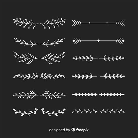 Greenery Leaf Divider Vectors And Illustrations For Free Download Freepik