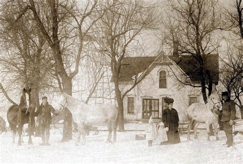 Snowy Farm Scene nearby Ames | Ames History Museum