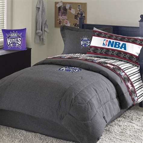 Sacramento Kings Team Denim Queen Comforter Sheet Set