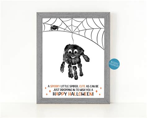 Spider Handprint Art Halloween Handprint Craft For Kids Handprint