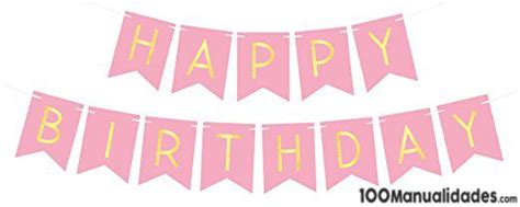 Letras De Feliz Cumpleaños Para Imprimir Y Colorear Happy Birthday Bunting Pink Happy