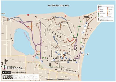 Fort Worden State Park Hikepack Clever Hiking Maps