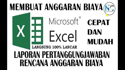 Cara Menghitung Rencana Anggaran Biaya Secara Cepat Pada Excel Youtube