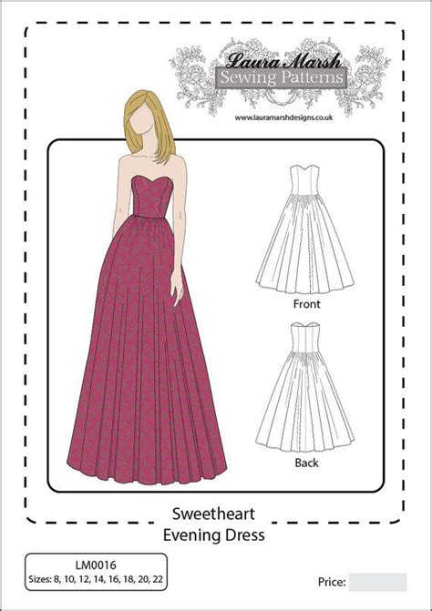 Sweetheart Evening Dress Ball Gown Sewing By Lauramarshdesigns Prom