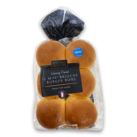 12 Mini Brioche Burger Buns 480g Specially Selected ALDI IE