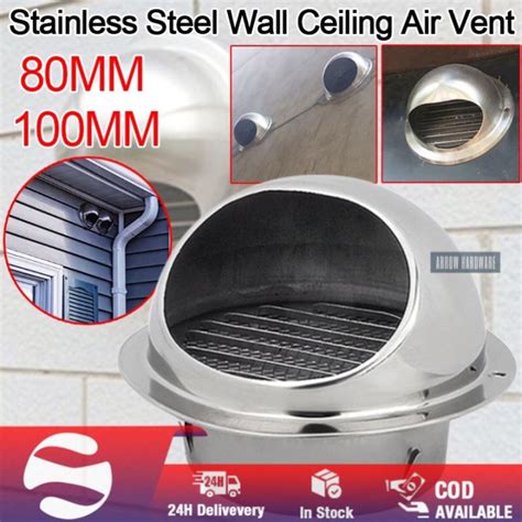 Stainless Steel Wall Ceiling Air Vent Ducting Ventilation Exhaust