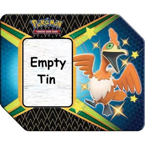 Pokemon Trading Card Game EMPTY TIN Cramorant V Empty Shining Fates