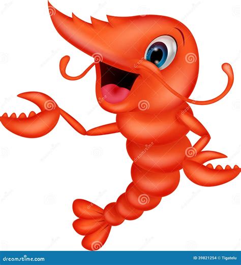 Cute Shrimp Cartoon | CartoonDealer.com #45855721