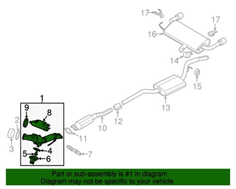 Genuine Ford Catalytic Converter Ev Z E B Auto Parts Accessories