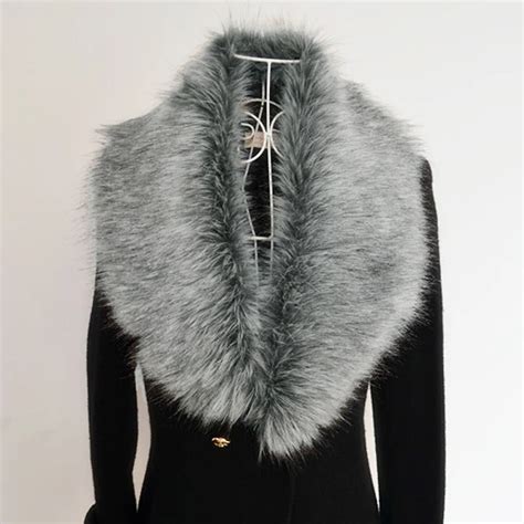 New Fashion Winter Ladies Fur Scarf Faux Fur Collar Faux Fur Shawl Cap Scarves False Collar For